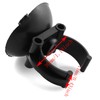 SQXBK Sucker Clip 6PCS Black Aquarium Heater Suction Cups Suckers