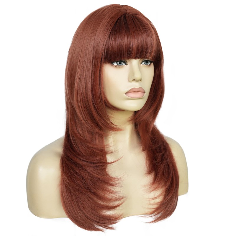 IMEYLE Auburn Wigs for Women Copper Wig Long Ginger Wig