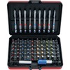 KS Tools 918.3070 Torsionplus 30 Colour Coded Screwdriver Bits Set with Extension Bar/Adapter