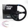 RASTP Universal Racing Steering Wheel Suede Deep Dish 13.58”/345mm 6
