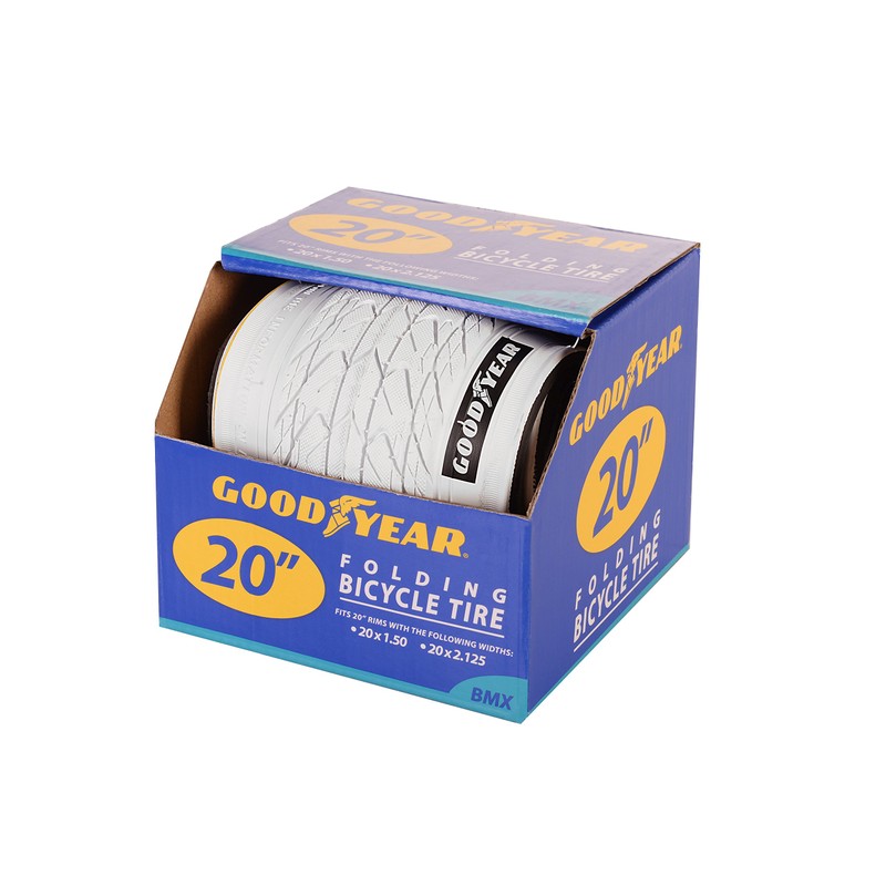 Goodyear BMX Tire, White, 20" X2.125/2.125