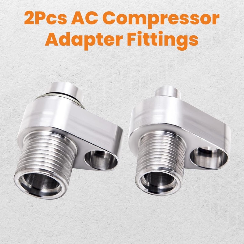 maXpeedingrods LS AC Compressor Adapter Fittings for 10S17F & 10S20F