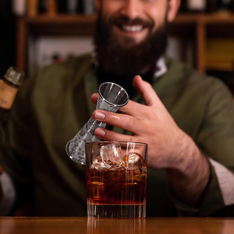 Japanese Jigger for Bartending,Cocktail Jigger 2 OZ 1 OZ with