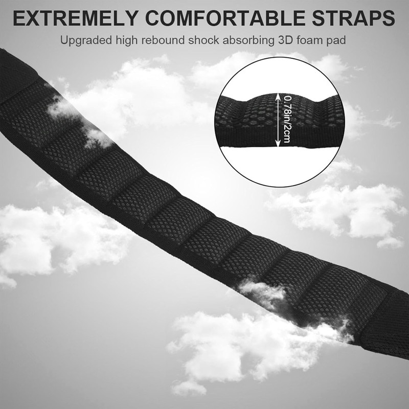 Correas ergonómicas para bolsas de carrito de golf, cómodas correas
