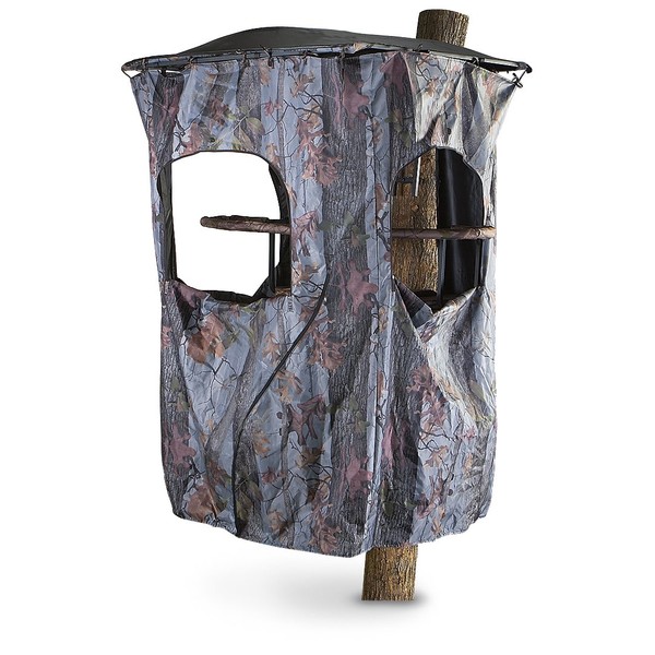 Guide Gear Universal Tree Stand Blind Kit for Hunting, Elevated Deer Blinds, Camo Tent