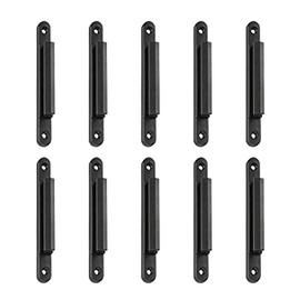 DuraSteel Wall Queue Barrier Receiver Clip - DuraSteel Additional Retractable Belt Barrier Clips - Wall Mounted Type - 10 Pcs/Pack