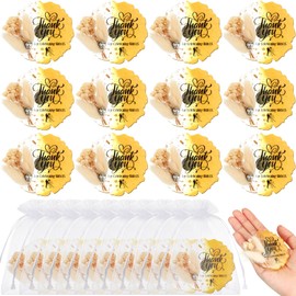 Saysurey 12 Pcs Wedding Thank You Gifts for Guests Dry Flower Resin Fridge Magnets with Gift Bags Wedding Party Favors Souvenir Gift for Bridal Shower