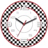 SuperDuperDecor CHEQUERED WALL CLOCK - checkered checked home decor dining