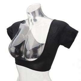 Chaleco para el Sudor de las Axilas, Chaleco Protector para el Sudor de las Axilas Lavable y Transpirable Negro, Chaleco con Almohadilla para el Sudor de las Axilas de Secado (M)