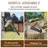 Wall Mounted Wood Splitter with Extended Handle, Manual Kindling Splitter