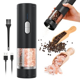 2-in-1 USB Rechargeable Electric Salt and Pepper Grinder Set
