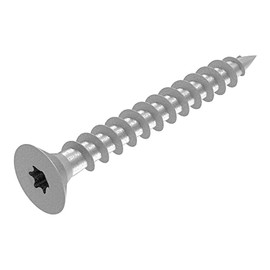 SECCARO Chipboard Screw 3 x 25 mm, V2A VA A2 Stainless Steel, Wood Screw with Full Thread, TX/Hexalobular Socket, Pack of 250