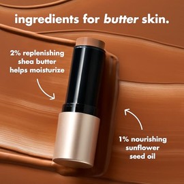 e.l.f. Soft Glam Cream Bronzer Stick, bronceador crema para construir para un brillo esculpido y acabado satinado de larga duración, diseño retorcido,