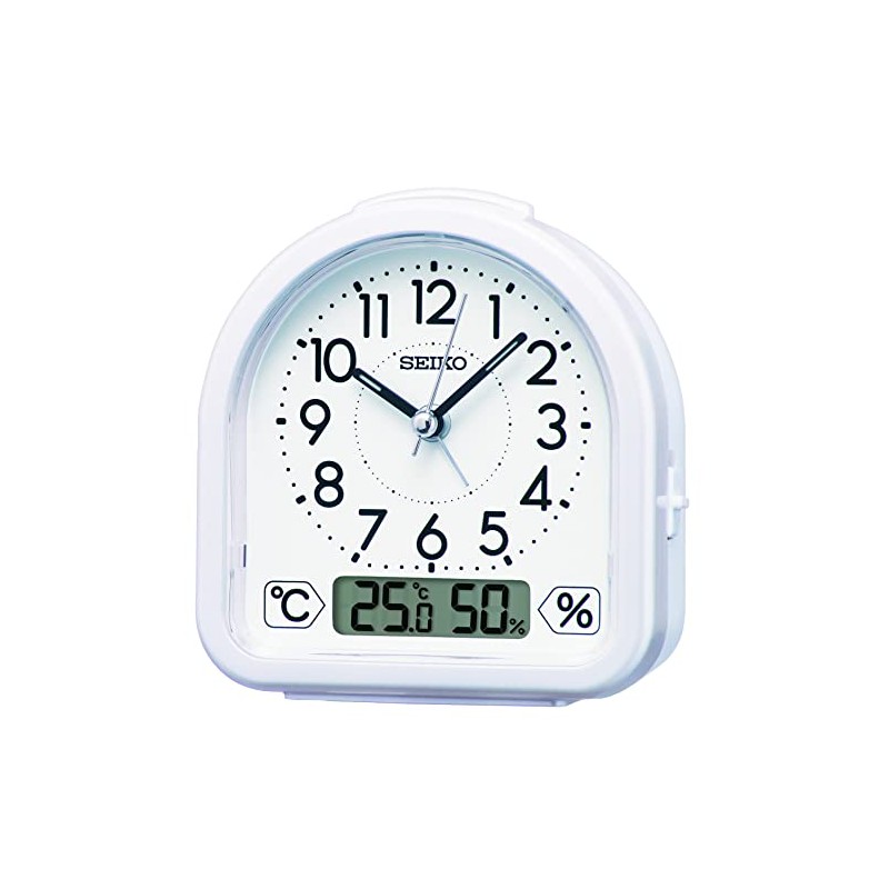 Seiko Wecker Kunststoff Silber QHE191W