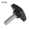 sourcing map 4pcs Tee Wing Knobs Thumb Screws M8 x