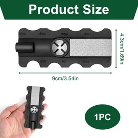 5 in1 Cue Tip Shaper, Snooker Cue Tip Shaper Tool, Durable Multi-Function Cue Tip Repair Kit with Scuffer, Shaper, Tapper, Portable Cue Maintenance Accessory for Rapid Repair and Recreational Use