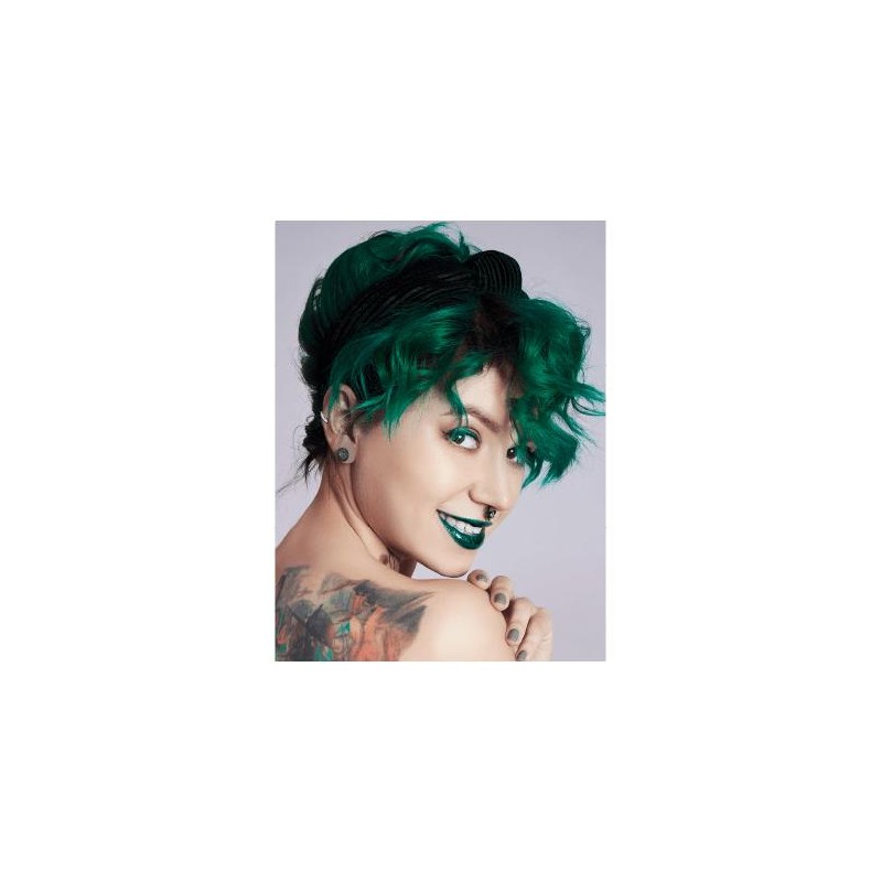 Midnight Jade No Bleach Green Semi-Permanent Hair Dye Kit