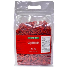 Dried Goji Berries, Gluten-Free, Non-GMO, Vegan, Dried Fruits, Wolfberries, Sulphite-Free, Superfood, Healthy Snacks, Ideal for Baking (Large fruit 17.6oz)