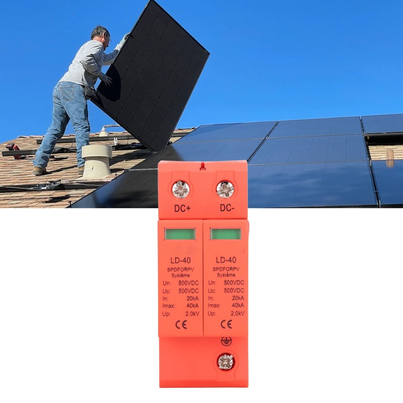 PV Surge Protection Device Photovoltaic Circuit Breaker Protector 2P 20‑40KA