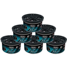 Flava Flava Couture Car Air Freshener Tin - Opium (Pack of 6) - Strong, Odour Eliminating Designer Perfume Inspired Car Accessories ?C Premium Scented Air Freshener for Men or Women - Lasts 60 Days