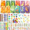 Yulado Dino Party Bag Children's Birthday, 136 Pieces Children's Birthday