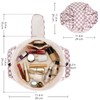 Barrel Drawstring Checkered Makeup Bag Large Cosmetic Bag Make up