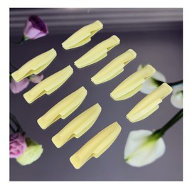 Eyelash Perm Pads Lash Lift Rods Eyelash Perm Silicone Pads 5 Sizes Reusable Soft Lash Lift Pads Shield for Different Length Eyelashes Perfect Lifting (Pale yellow)