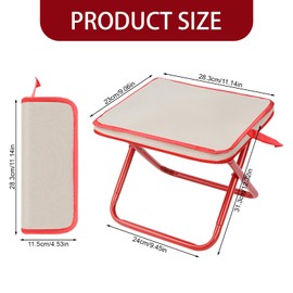 BQMEZRNUS Portable Folding Stool for Adults Lightweight Camping Stool Mini Collapsible Stool Foldable folding Seat with Zippered Carrying Bag for Outdoor Hiking,Fishing and Picnic