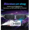 Murimt Purple Bling License Plate Frame 1 Pack Rhinestone Bedazzled