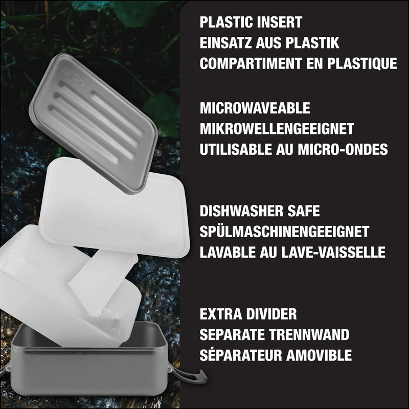 SIGG 8698.00 Food Storage Container Box Rectangular Black, Grey 1