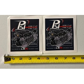 Unbranded 2 PSI CONVERSION wiring decals stickers lsx racing drags hotrod drifting burnout