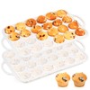 AOTASO 2 Pcs Mini Muffin Pans with Metal Reinforced Frame,
