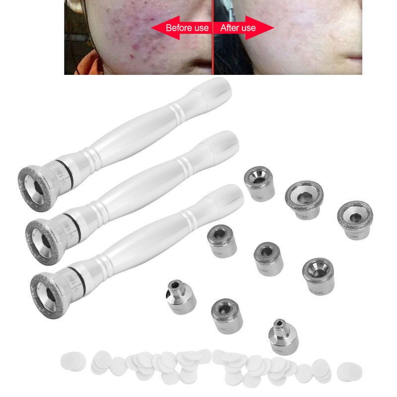 Stainless Steel Microdermabrasion Dermabrasion Tips Accessory Set for Acne Blackhead