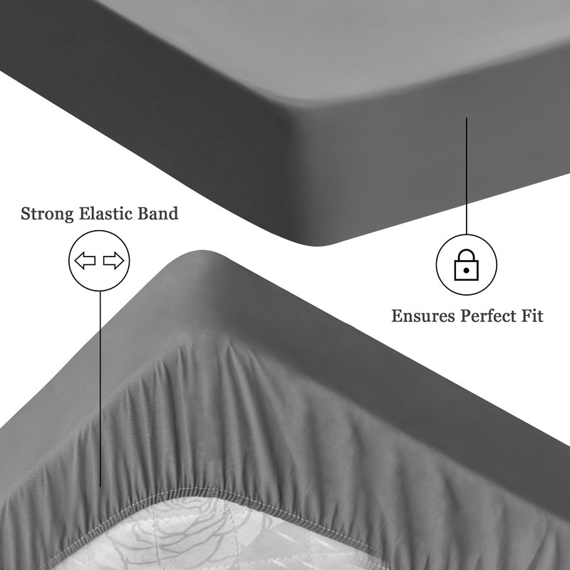 Sufdari Waterproof Mattress Protector double,135x190cm Mattress Cover for Bed,30cm Deep
