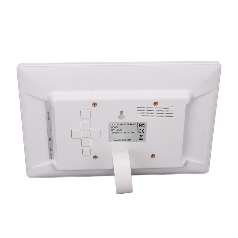 Digital Photo Frame 10in 1024x600 LCD Alarm Clock Remote Control