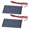2Pcs Mini Solar Power Module Epoxy Panel with 100cm Cable