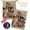 Together Forever Burlap House Flag - Set Celebration Anniversary Happy