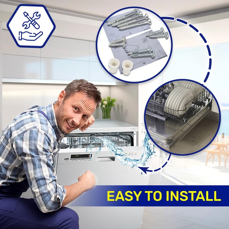 Dishwasher Door Fixing Kit to the Front Panel 45 cm