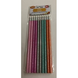 Jot Writing New 10 Real Wood Glitter Pencils Orange Pink Purple Green Jot Writing Co Vietnam