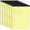 HAUTOCO 8.5 x 11 Legal Pads 6 Pack Yellow Wide
