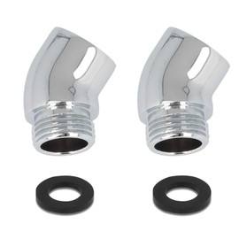 NCZCDZSW Angle Piece for Shower Head, Pack of 2, Shower Hose Adapter, 135 Degree Hand Shower Adapter with Seal, Angle Piece for Hand Shower, Shower Head Adapter, Suitable for Hand Showers, Shower
