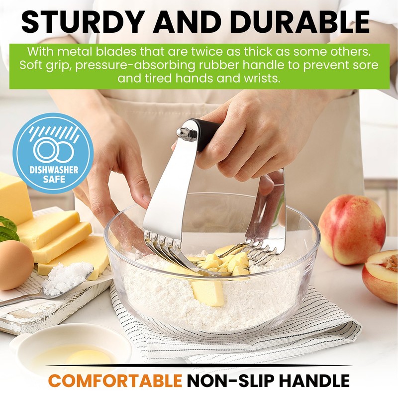 Spring Chef Large Dough Blender & Biscuit Cutter Set, Heavy