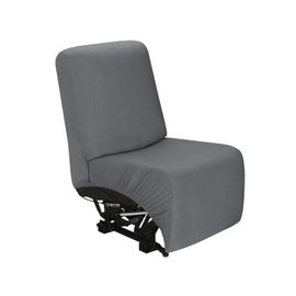 PureFit Additional Seat Cover for Reclining Couch Covers, Super Stretch Recliner Covers for Large Recliner, Reclining Sofa Slipcovers Furniture Protector for Kids Pets with Elastic Bottom, Light Gray