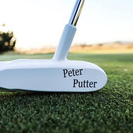 Peter-Putter Golf Putter - Professional Quality Aluminum Head and Chrome Stepless Shaft for Adults - Color: WHITE  PUTTER