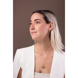 Collar de Árbol de la Vida en Chapa de Oro 22K Collares para mujer de moda