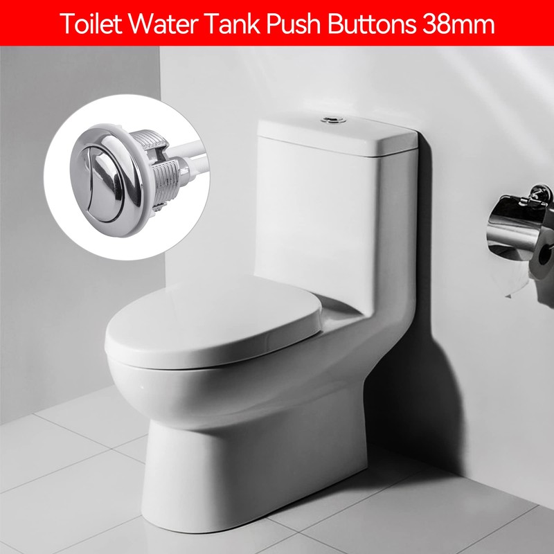 Dual Flush Toilet Kit Plastic Adjustable Top Push Button Toilet