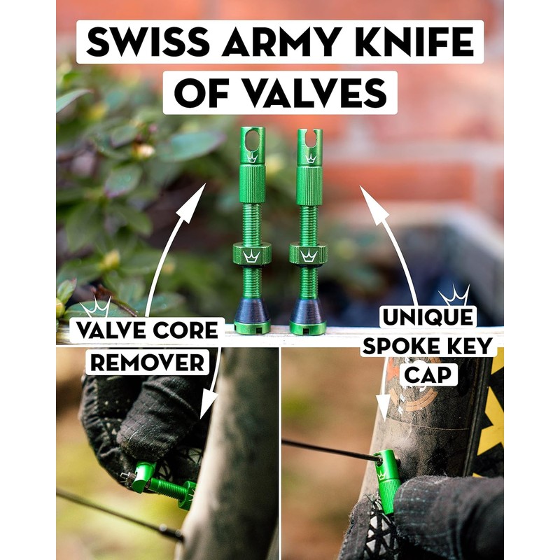 Peaty's x Chris King (MK2) Tubeless Valves, 60mm, Slate