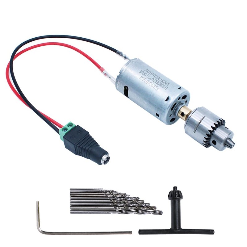 AUTOTOOLHOME Mini DC 12V Electric Hand Drill Motor PCB &