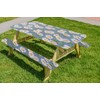 LAMINET PICNIC TABLE COVER DAISY - LARGE