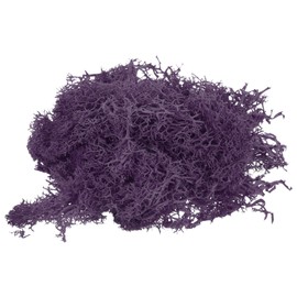 MECCANIXITY 7 OZ Moss Fake Craft Moss Artificial Moss Natural Preserved Moss for Craft Arts Floral DIY Project Wall Wedding Garden Patio Table Terrariums Decoration(Dark Purple)